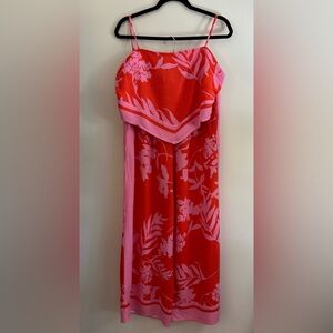 Red and Pink Floral 2 piece pant set Sienna Sky